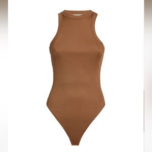Anine Bing Ty bodysuit in camel